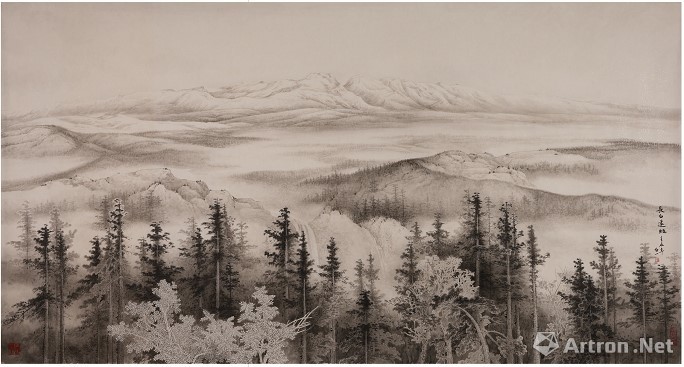 《大美长白·情系平原——徐白一工笔山水画展》在中国美术馆开幕
